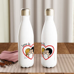 Load image into Gallery viewer, LOVE IS... ...A KISS REUSABLE STAINLESS STEEL WATER BOTTLE
