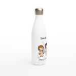 Load image into Gallery viewer, LOVE IS... KNOWING EACHOTHER&#39;S COMPLICATED COFFEE ORDER REUSABLE STAINLESS STEEL WATER BOTTLE
