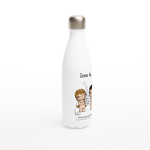 LOVE IS... KNOWING EACHOTHER'S COMPLICATED COFFEE ORDER REUSABLE STAINLESS STEEL WATER BOTTLE