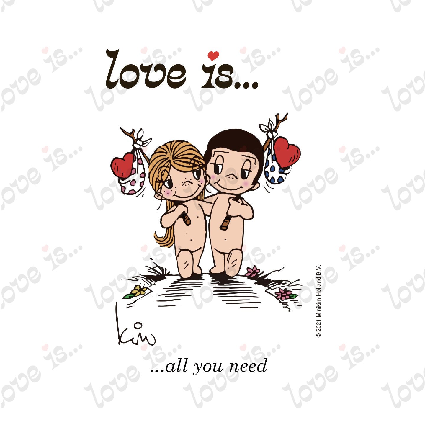 Love is... all you need personalized poster by Kim Casali. 