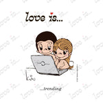 Load image into Gallery viewer, Love is... trending personalized poster art print by Kim Casali. 
