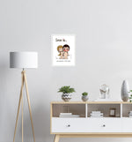 Load image into Gallery viewer, LOVE IS... GIVING HIM A LOT OF LIP ART PRINT
