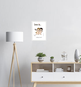 LOVE IS... TAKING "US-IES" ART PRINT